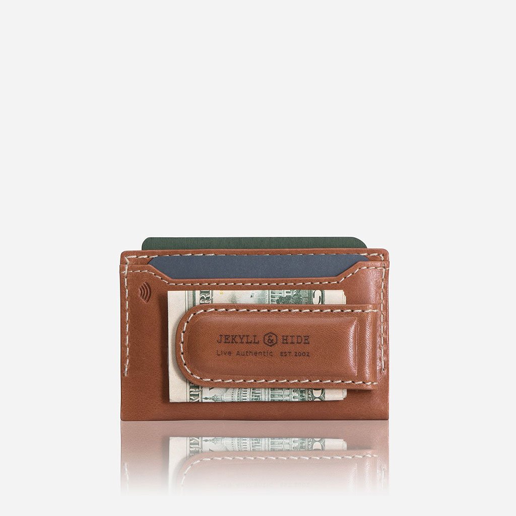 Money Clip Wallet clementine embossed calf - Maison Jean Rousseau