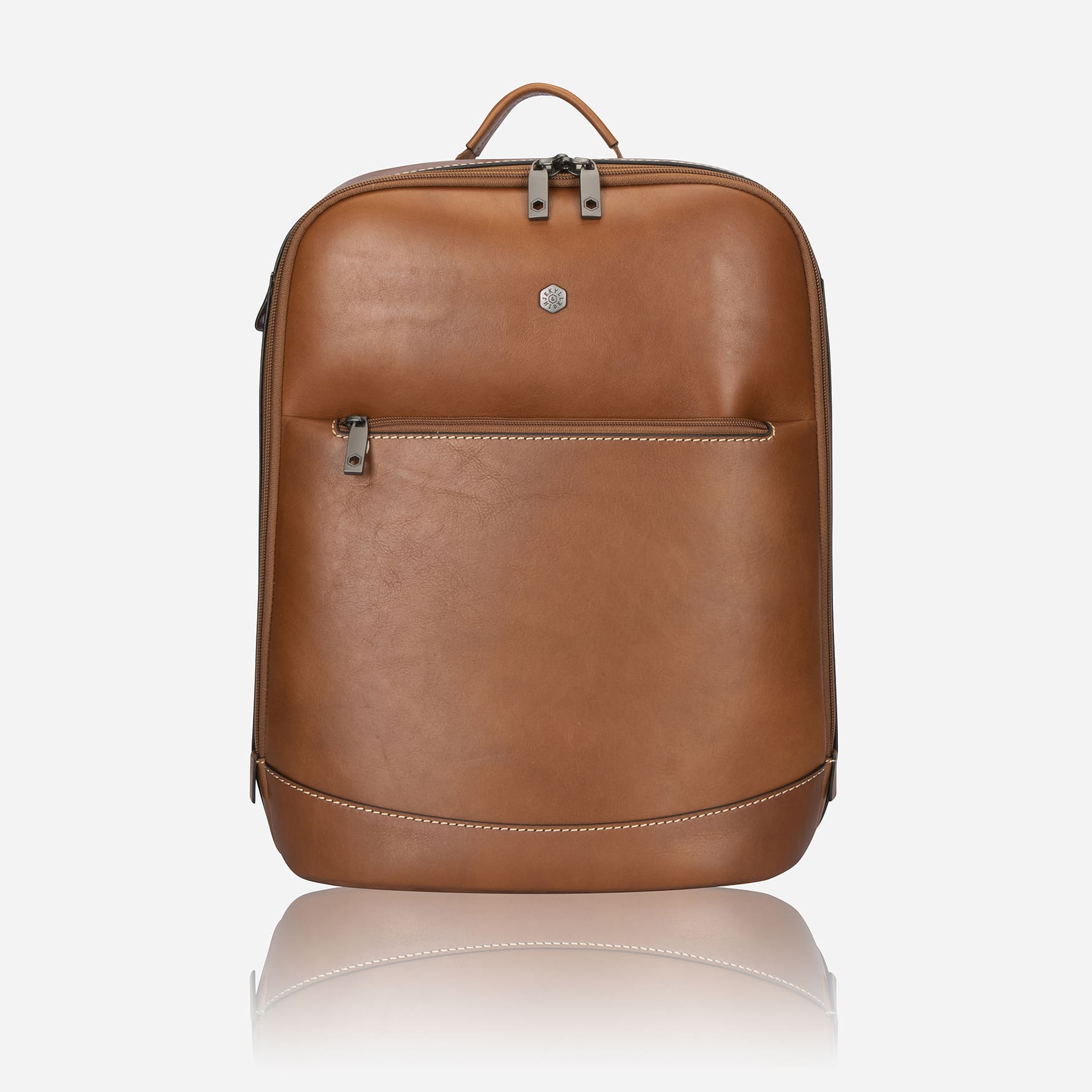 Secure hotsell leather backpack