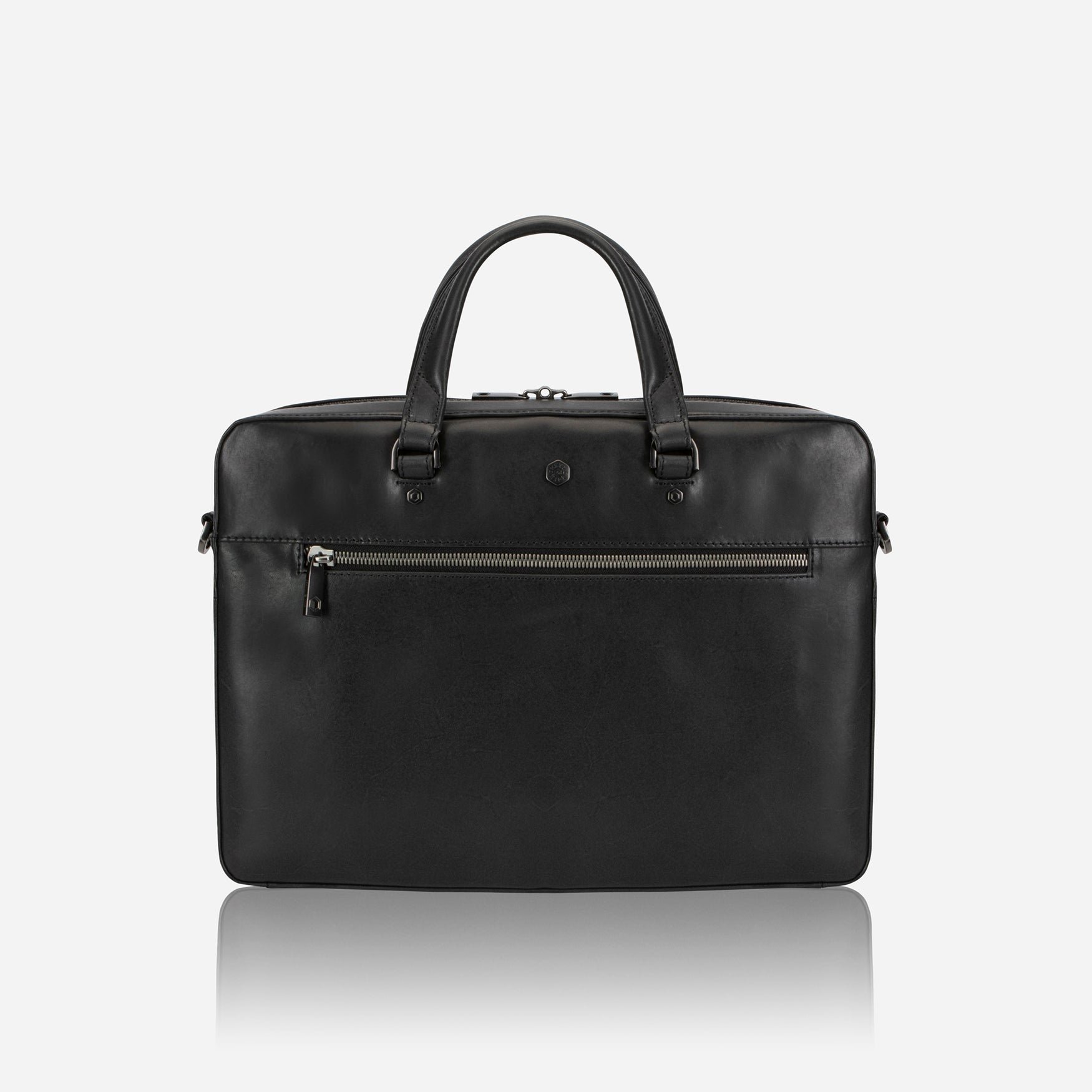 Slim Zip Top Briefcase