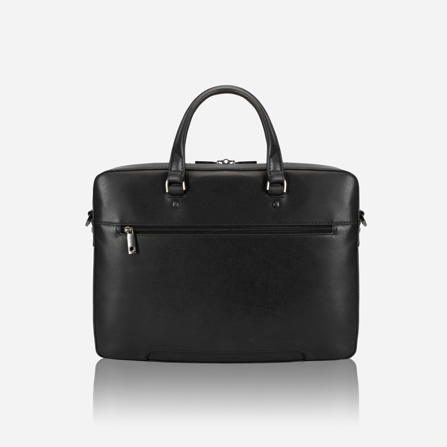 Slim Zip Top Briefcase