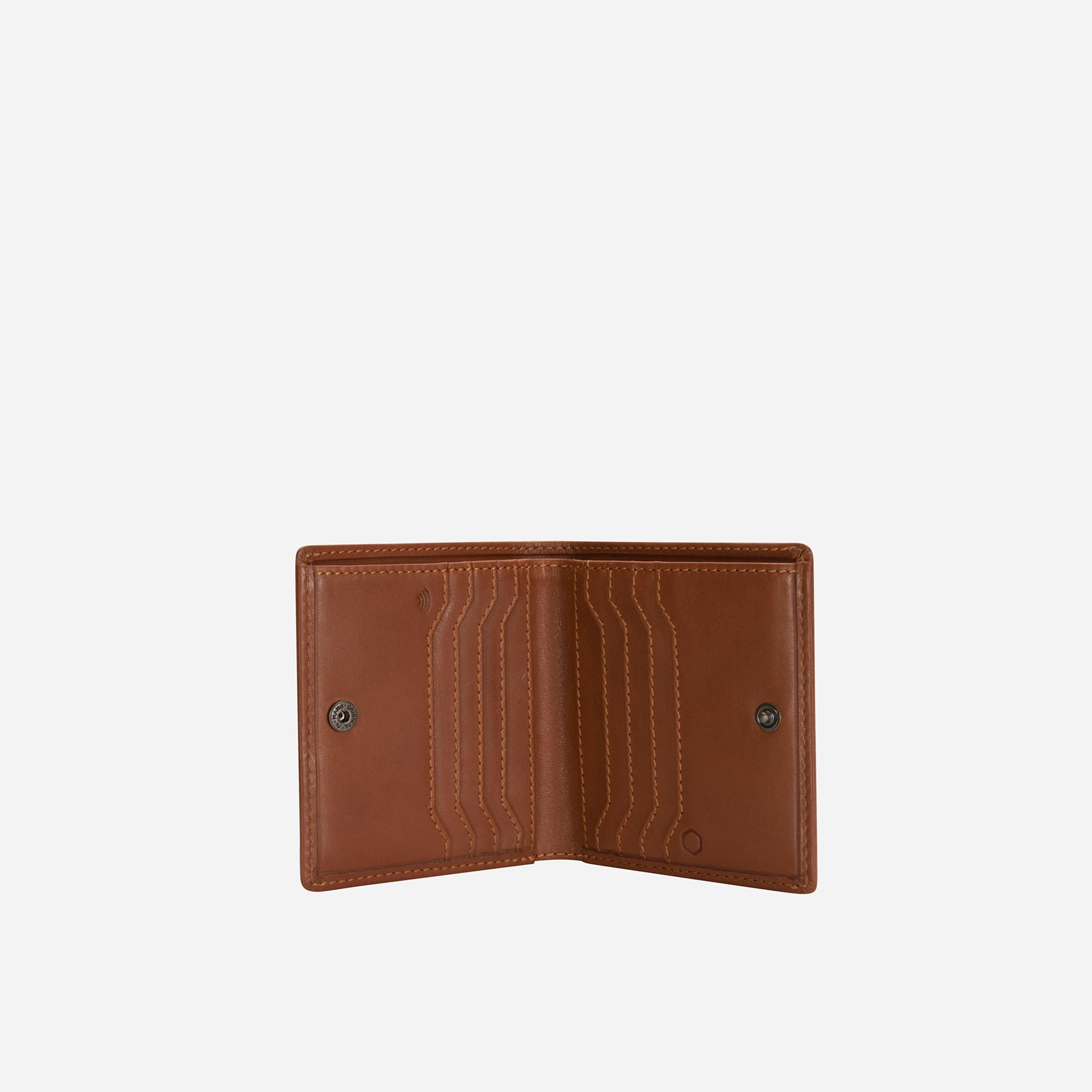 Slim Bifold Card Holder With Coin