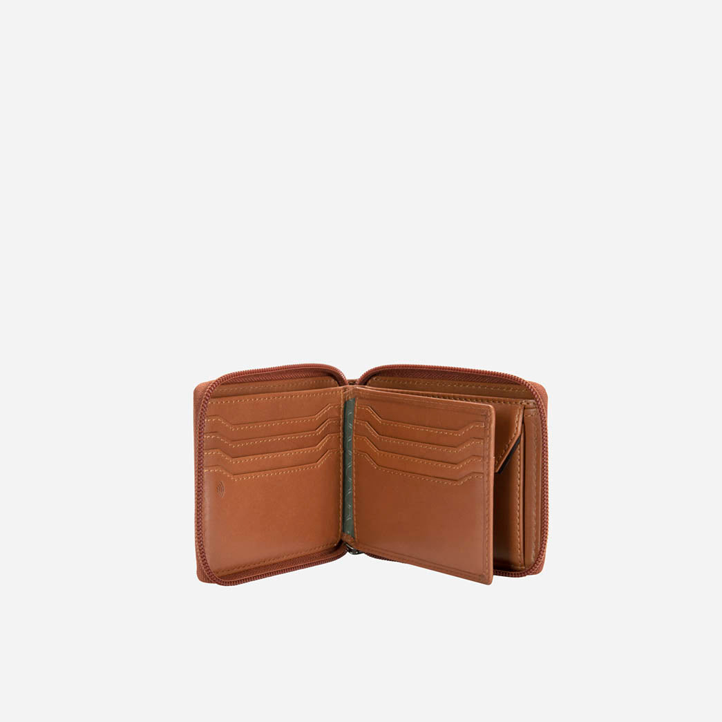 Large Zip Around Wallet With Coin