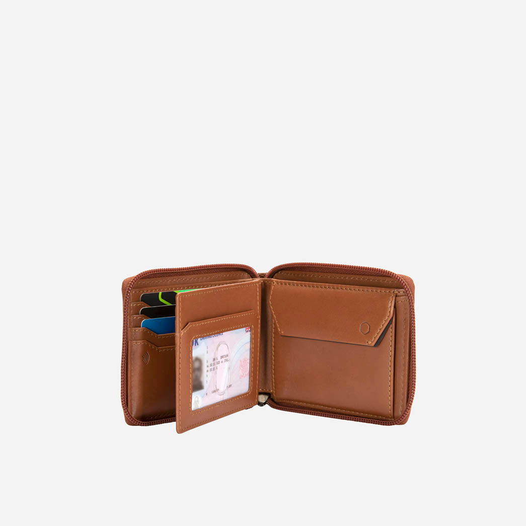 Large Zip Around Wallet With Coin