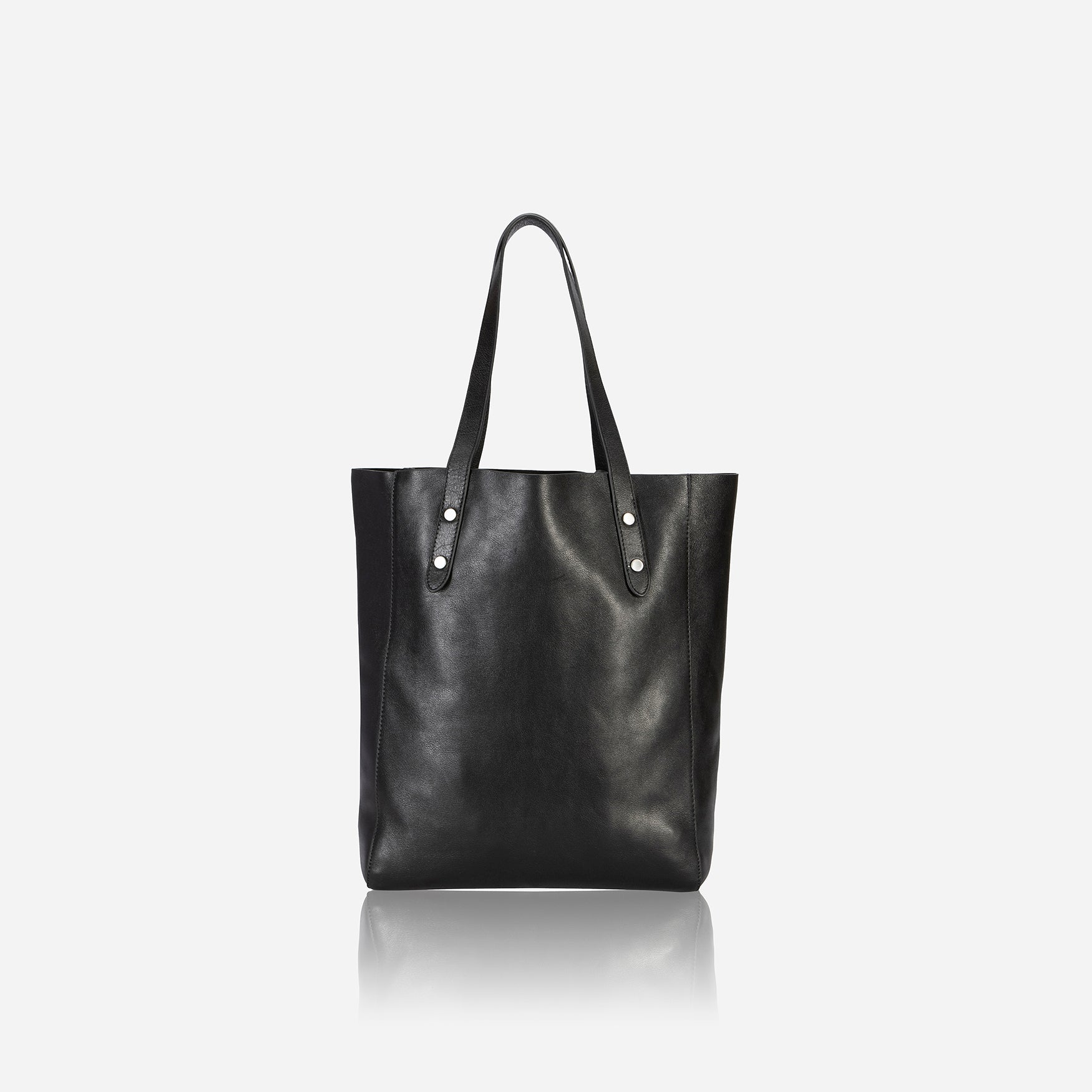 Black Tote Shoulder Bag 2 in 1 Ladies Large Faux Leather Top Handle Handbag