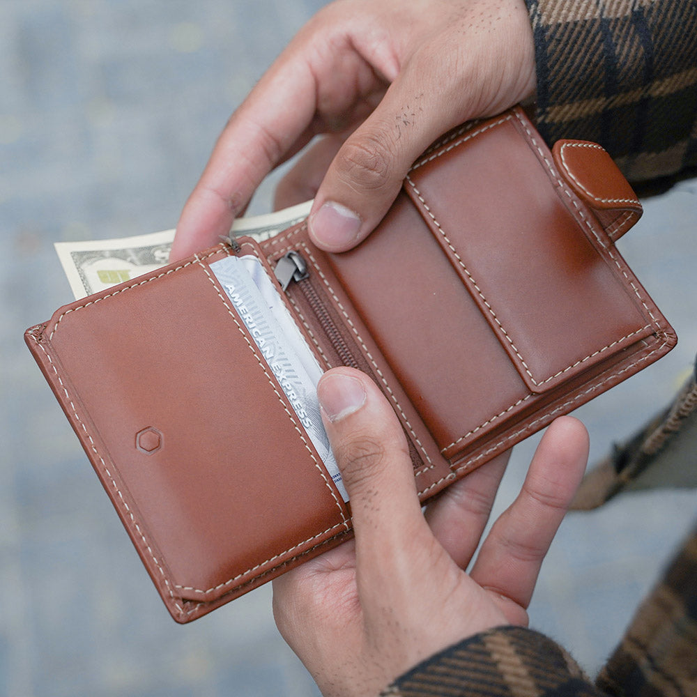 Heritage Brown 5 Card Wallet: Modern Aesthetics, Old-School Style - Popov  Leather®